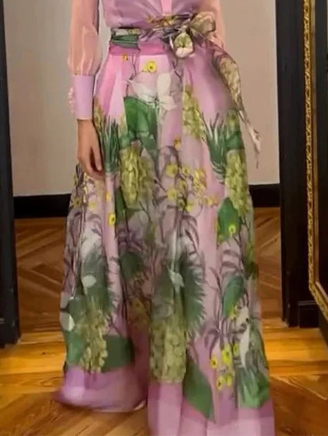 Fashionable and elegant printed skirt