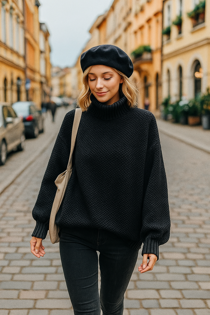 Lara | Jersey cuello alto