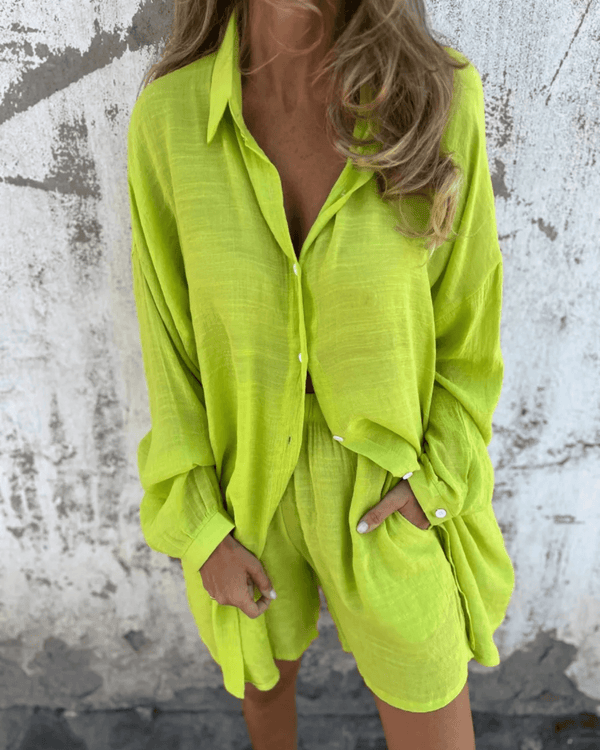 Casual Shirt & Shorts Set