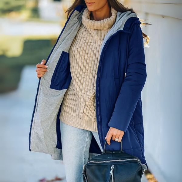 Liora | Chaqueta Acolchada con Capucha Chic