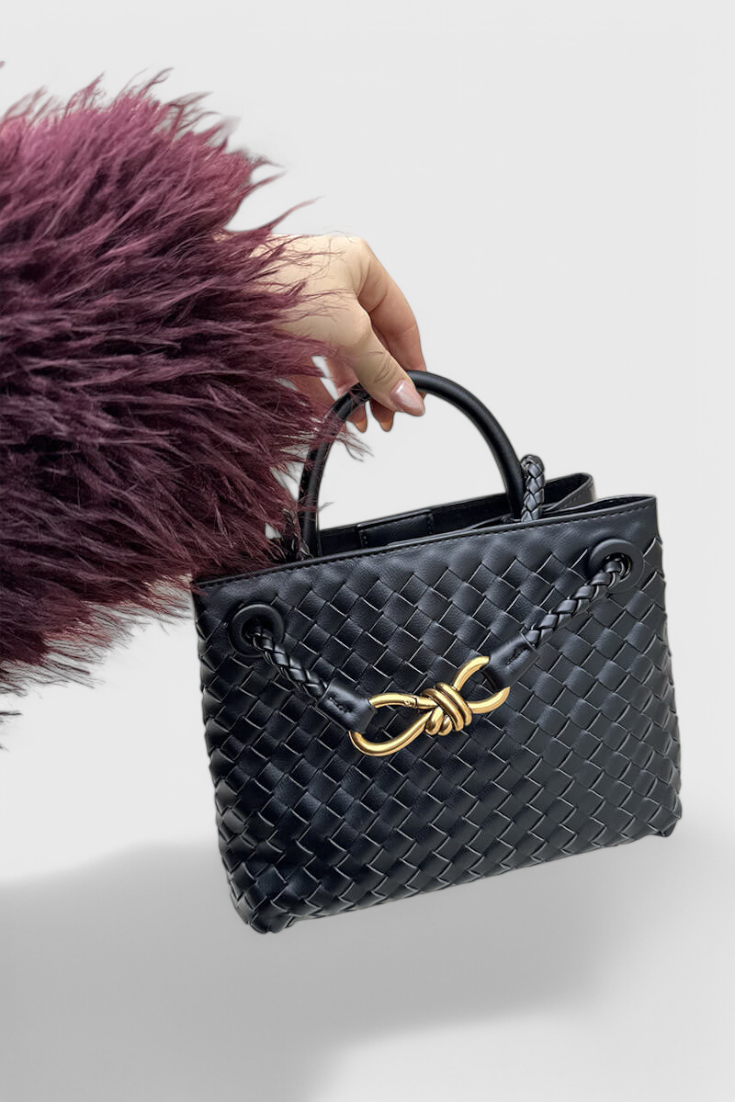 Elegante Bolsa Diaria de Tejido Índigo para un Estilo Único