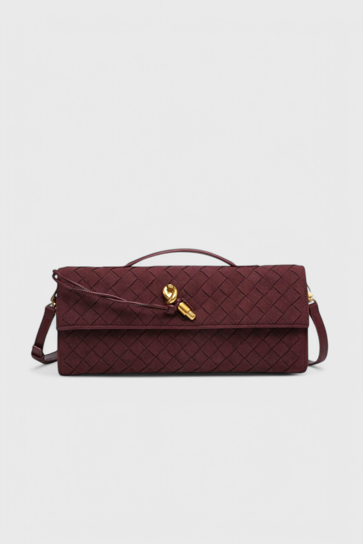 Elegante Bolso de Hombro Clásico en Ante por Melanie