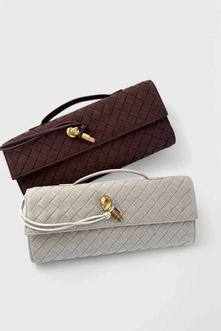 Elegante Bolso de Hombro Clásico en Ante por Melanie