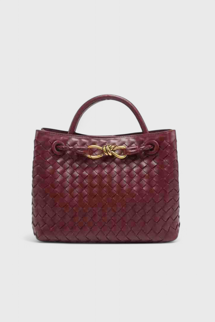 Elegante Bolsa Diaria de Tejido Índigo para un Estilo Único