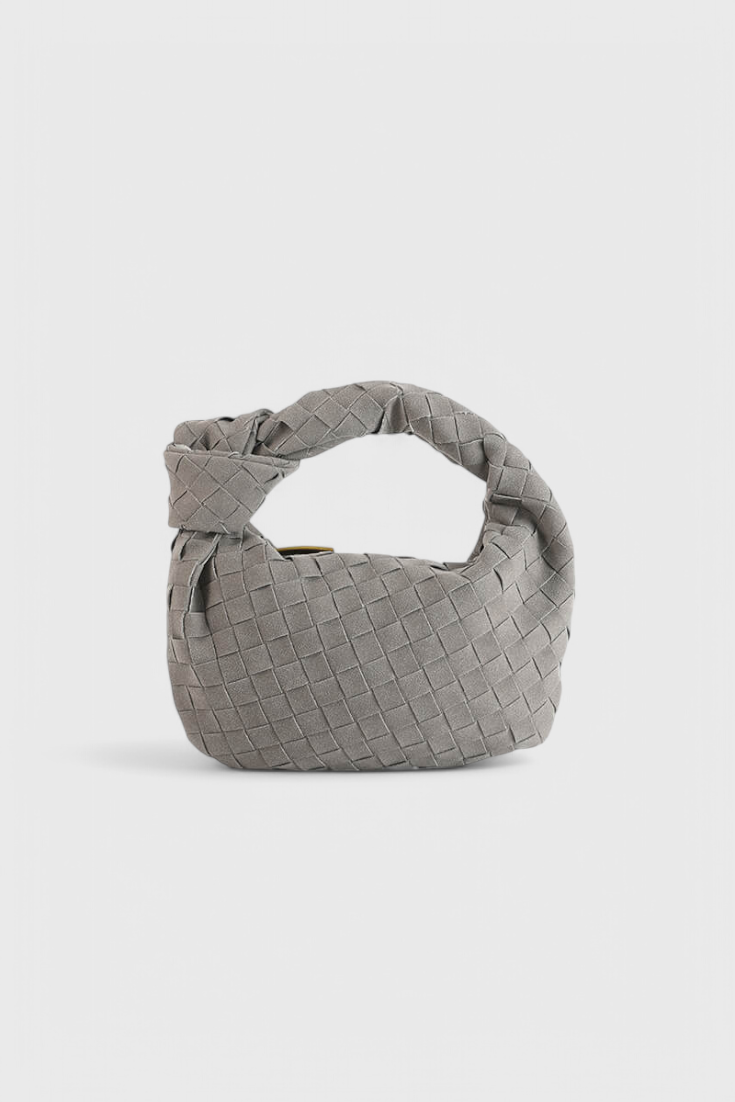 Bolso Remi Mini Woven con Elegante Detalle de Nudo
