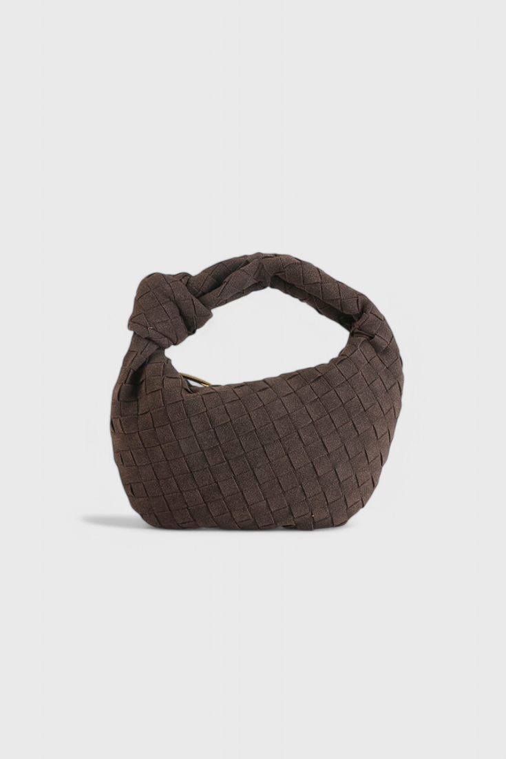Bolso Remi Mini Woven con Elegante Detalle de Nudo