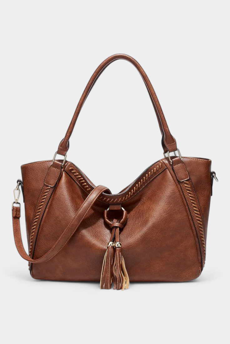 Bolsa Giulietta de diseño elegante con detalles de flecos